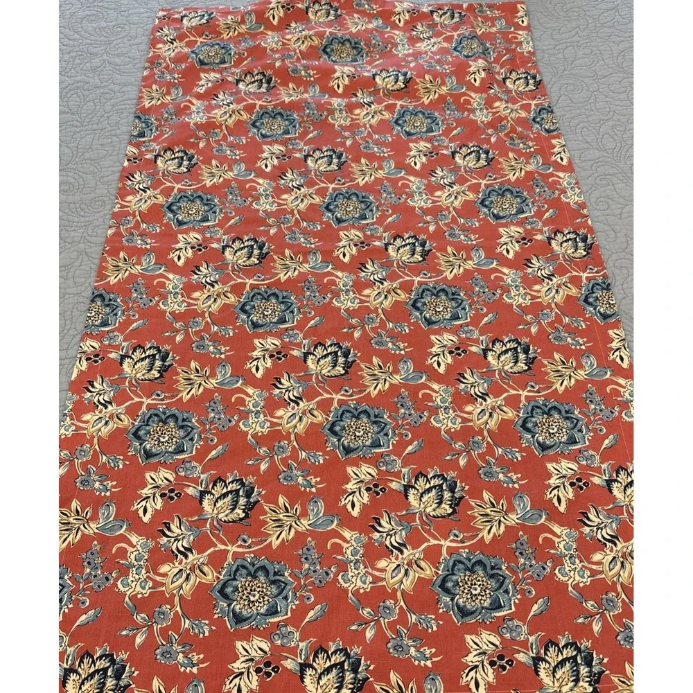 Ralph Lauren Pillow Sham Dominique Floral KING Reversible Stripe Cotton